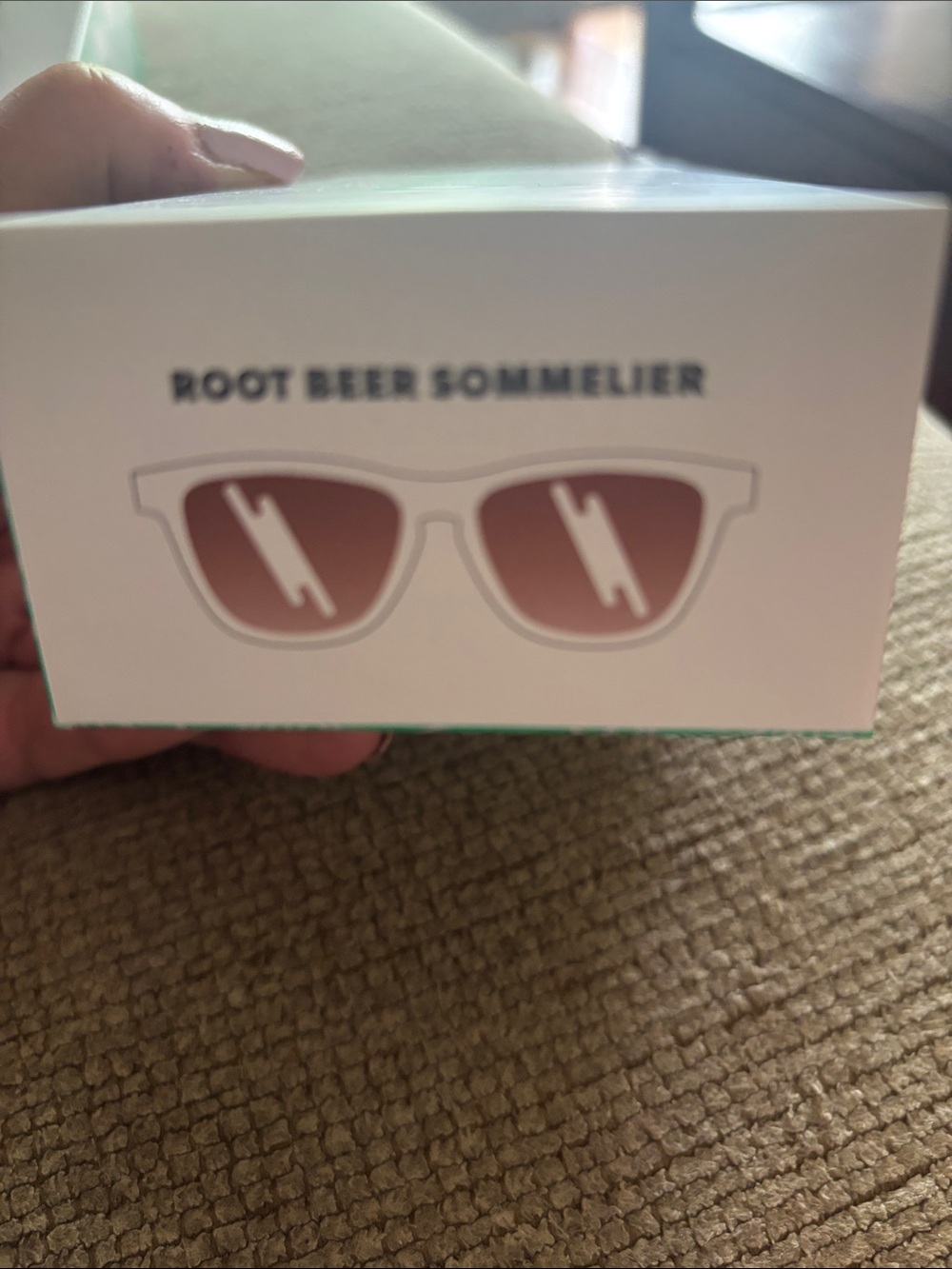 Goodr Translucent White Frame Sunglasses with Brown Gradient Lenses - Picture 6 of 6